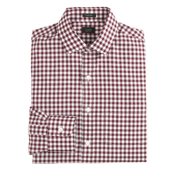 J. Crew Brown Checkered Gingham Boy Shirt Size 0 - Picture 2 of 4